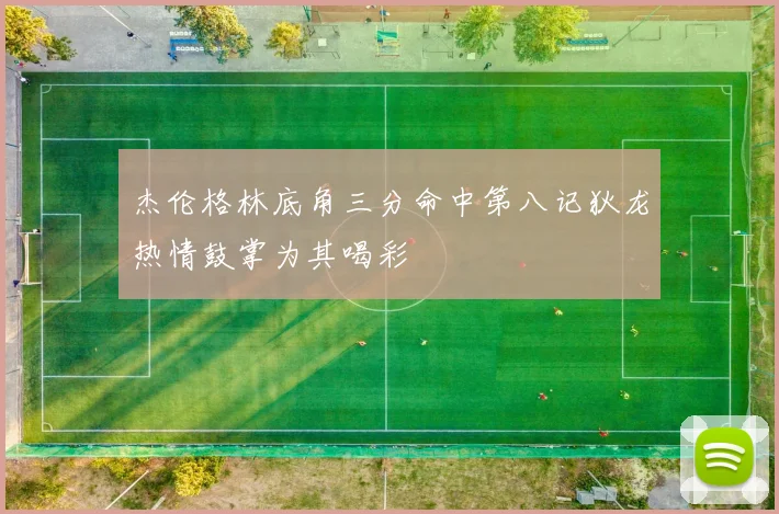 杰伦格林底角三分命中第八记狄龙热情鼓掌为其喝彩